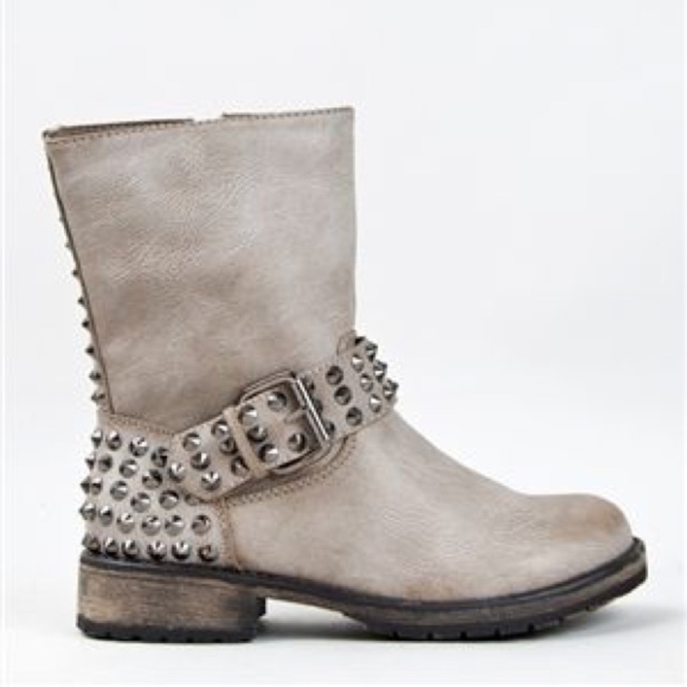 Studded Biker Boots
